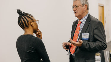 Sheffield alumnus and student talking at Northern City Connections